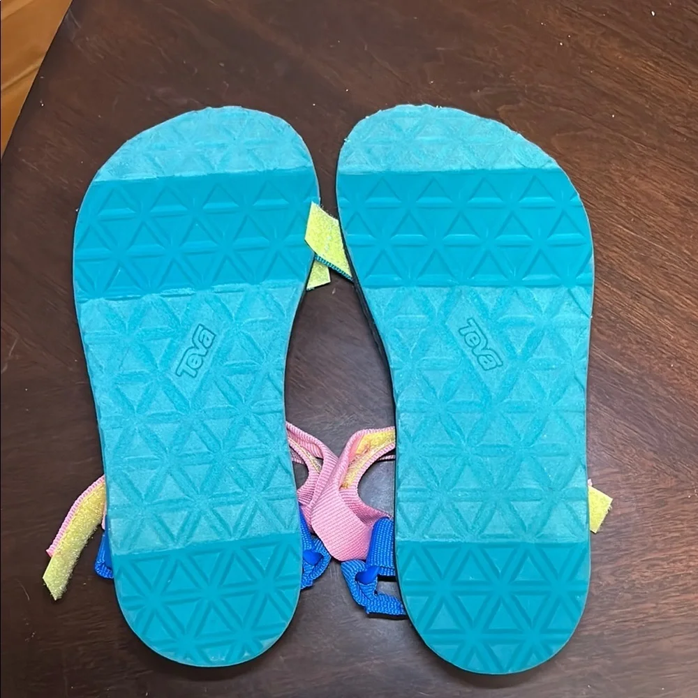 NWT Teva Original Universal Sandal SOLD OUT Multicolor Color Block - Picture 11 of 11